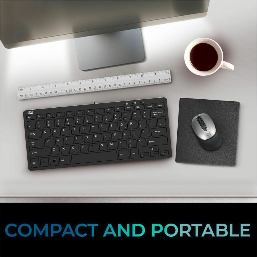 Adesso EasyTouch Rackmount Touchpad Keyboard — AKB425UB