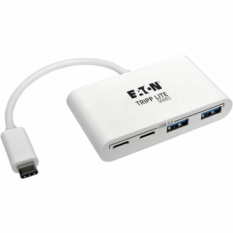 Eaton Tripp Lite Series 4-Port USB-C Hub, USB 3.x (5Gbps), 2x USB-A, 2x USB-C, White — U460-004-2A2C