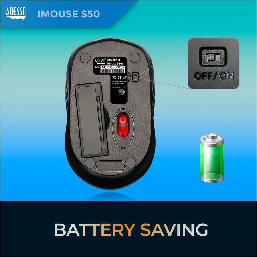 Adesso iMouse S50 - 2.4GHz Wireless Mini Mouse — iMouseS50