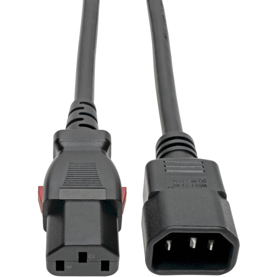 Eaton Tripp Lite Series Power Extension Cord, Locking C13 to C14 PDU Style - 10A, 250V, 18 AWG, 6 ft. (1.83 m) — P004-L06
