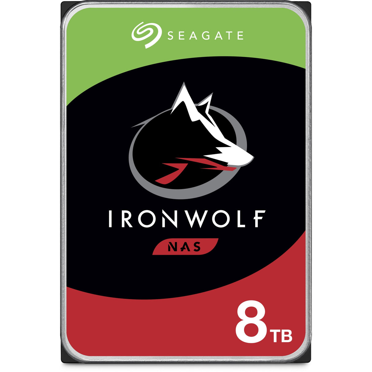 Seagate IronWolf ST8000VN004 8 TB Hard Drive - 3.5" Internal - SATA (SATA/600) - Conventional Magnetic Recording (CMR) Method — ST8000VN004