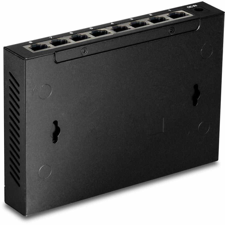 TRENDnet 8-Port 2.5Gb Multi-Gigabit Unmanaged Gaming Switch, TEG-S380, 8 x 2.5GBASE-T Ports, 25Gbps Switching Capacity, Ethernet Splitter, NDAA & TAA Compliant, Fanless, Lifetime Protection, Black — TEG-S380