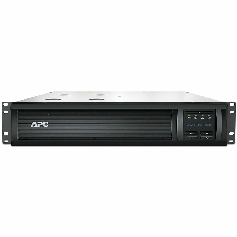 APC Smart-UPS, Line Interactive, 1500VA, Rackmount 2U, 120V, 6x NEMA 5-15R outlets, SmartConnect Port+Network Card, AVR, LCD — SMT1500RM2UCNC