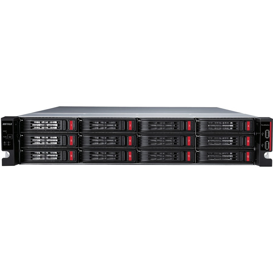 BUFFALO TeraStation 51220RH 12-Bay Secure Business 2U NAS 144TB (12x12TB) w/ Hard Drives Included — TS51220RH14412