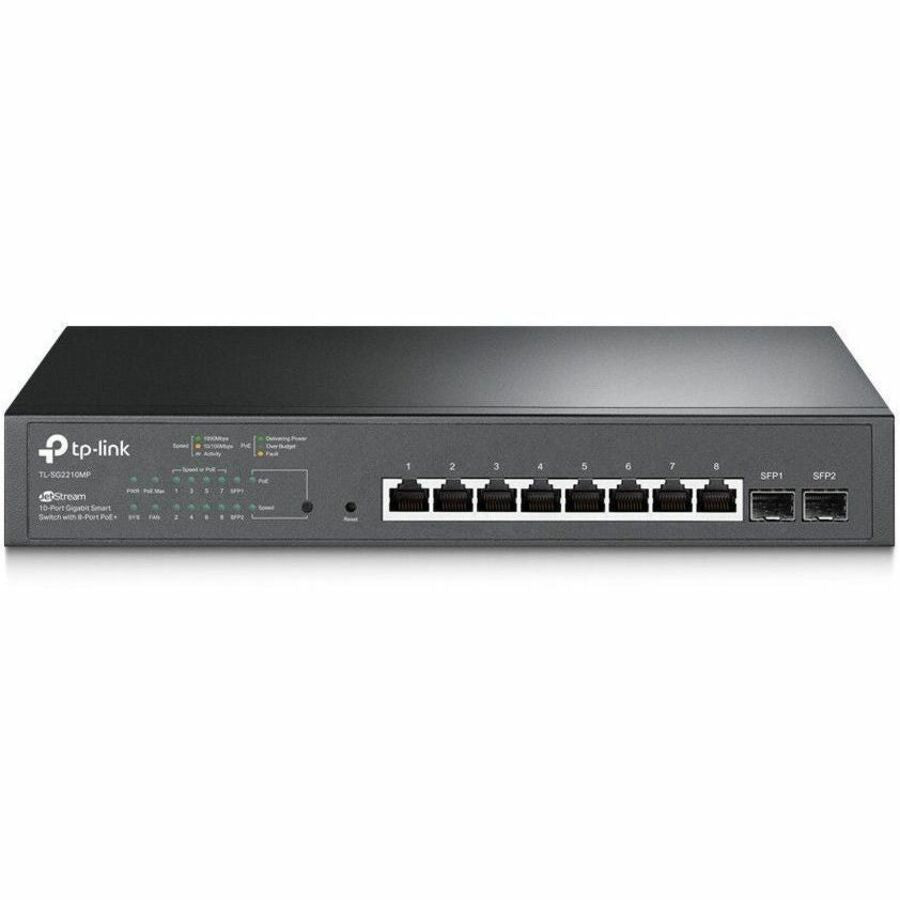 TP-Link JetStream 10-Port Gigabit Smart Switch with 8-Port PoE+ — SG2210MP