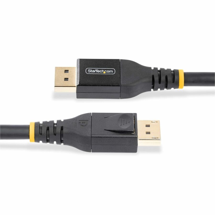 StarTech.com 50ft (15m) VESA-Certified Active DisplayPort 1.4 Cable, DP8K w/HBR3/HDR10/MST/DSC 1.2/HDCP 2.2, 8K 60Hz, 4K 120Hz, Active DP 1.4 Cable M/M — DP14A-15M-DP-CABLE
