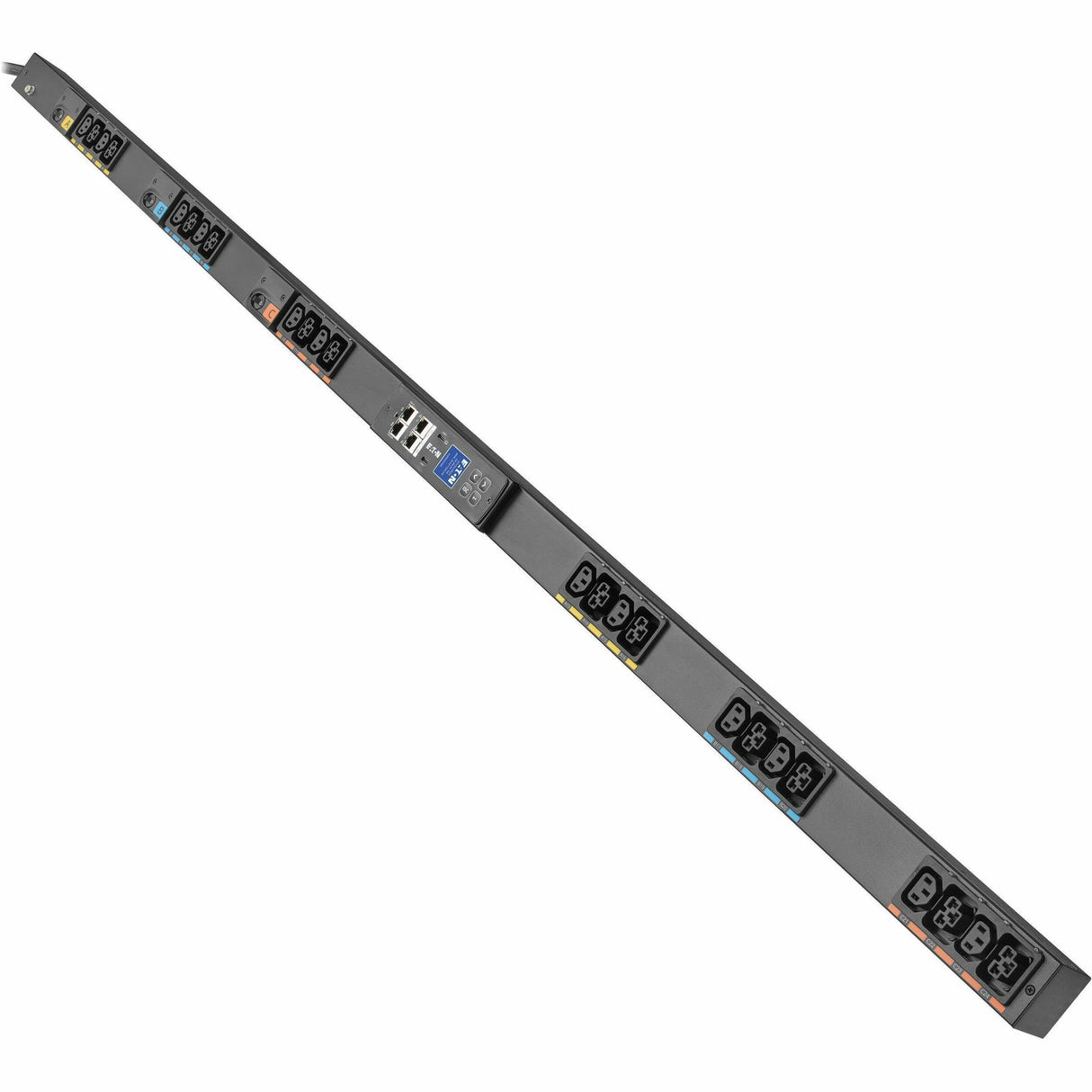 Eaton 3-Phase Managed Rack PDU G4, 120/208V, 24 Outlets, 24A, 8.6kW, L21-30 Input, 10 ft. Cord, 0U Vertical — EVMA2130A