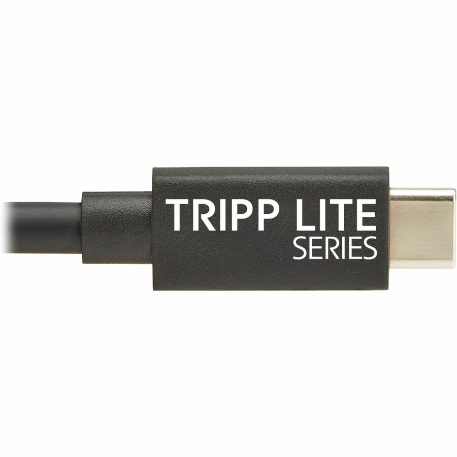 Eaton Tripp Lite Series USB4 40Gbps Cable (M/M) - USB-C, 8K 60 Hz, 240W EPR Charging, Black, 1.2 m (4 ft.) — U521-1P2M-BK