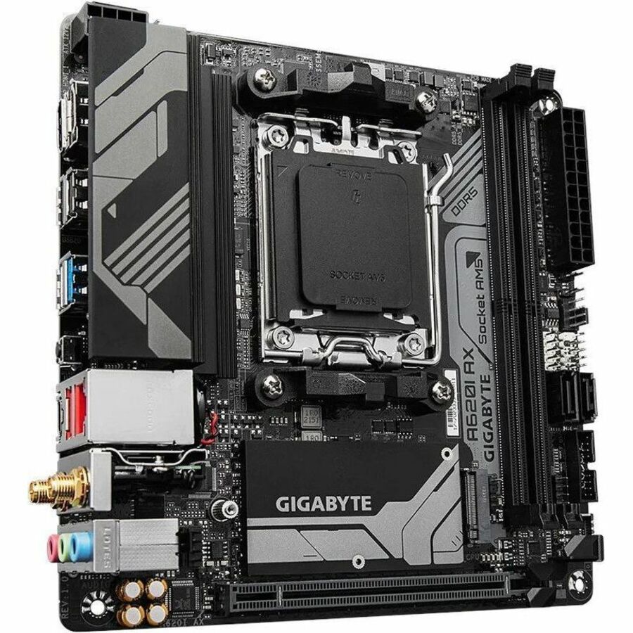 Gigabyte Ultra Durable A620I AX Gaming Desktop Motherboard - AMD A620 Chipset - Socket AM5 - Mini ITX — A620IAX