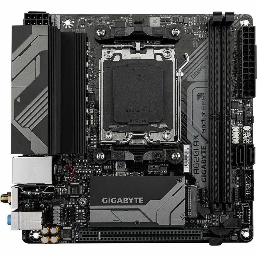 Gigabyte Ultra Durable A620I AX Gaming Desktop Motherboard - AMD A620 Chipset - Socket AM5 - Mini ITX — A620IAX