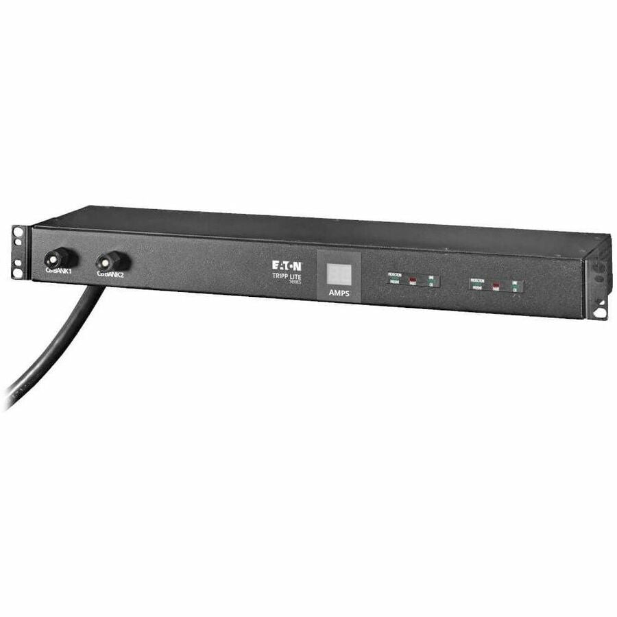 Eaton Tripp Lite Series 2.9kW Single-Phase Local Metered PDU with ISOBAR Surge Protection, 120V, 3840 Joules, 12 NEMA 5-15/20R Outlets, L5-30P Input, 15 ft. Cord, 1U Rack-Mount — PDUMH30-ISO