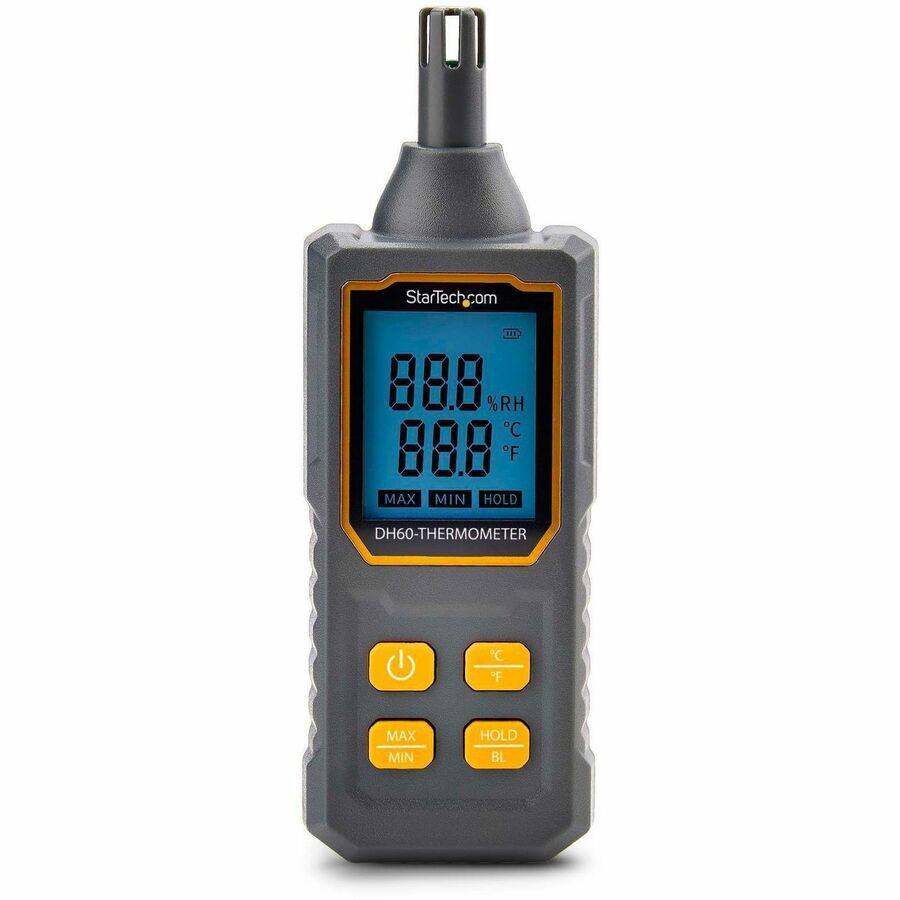 StarTech.com Handheld Digital Temperature/Humidity Meter, Hygrometer W/Large LCD, Thermometer For Server Rooms/Offices, Accurate Sensor — DH60-THERMOMETER