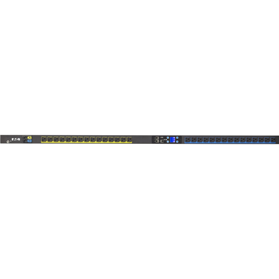 Eaton Metered Input rack PDU, 0U, L5-30P input, 2.88 kW max, 120V, 24A, 10 ft cord, Single-phase, Outlets: (30) 5-20R — EMI102-10