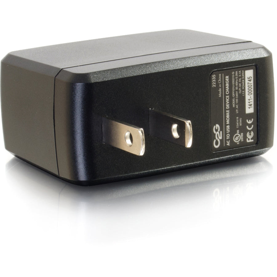 C2G USB Wall Charger - AC to USB Charger - 5V 2A Output — 22335