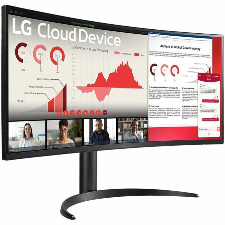 LG 34CR650N-6N All-in-One Thin Client Celeron N5105 Quad-core (4 Core) 2 GHz - Textured Black — 34CR650N-6N