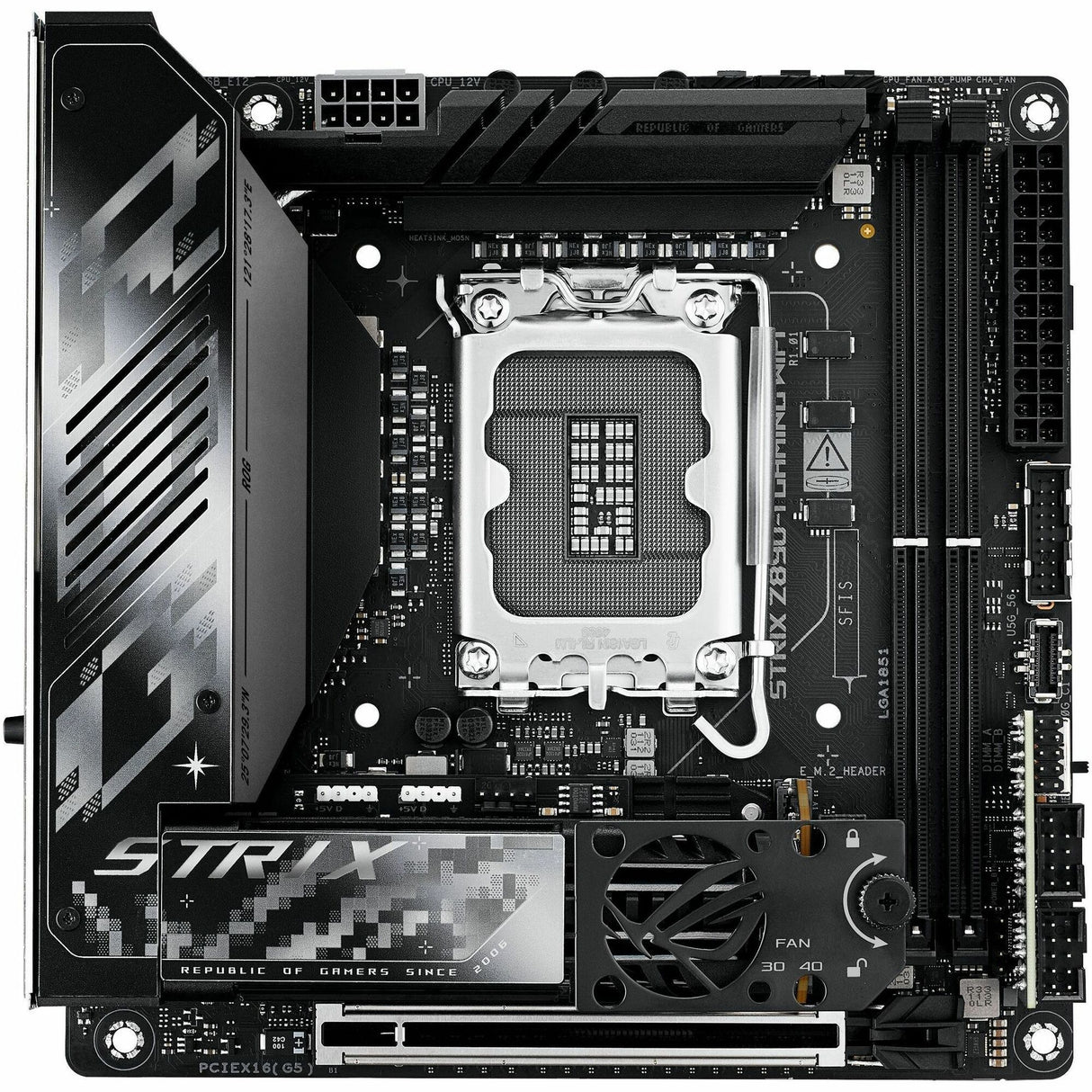 Asus ROG Strix STRIX Z890-I GAMING WIFI Gaming Desktop Motherboard - Intel Z890 Chipset — ROG-STRIXZ890-IGAMINGWIFI