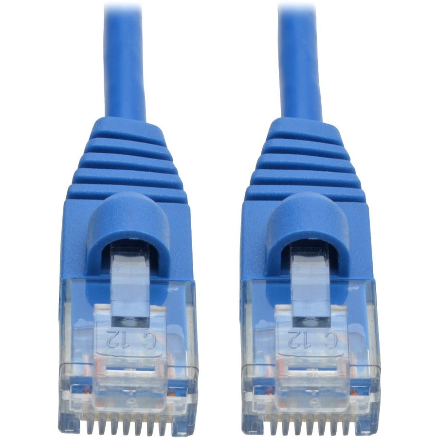Eaton Tripp Lite Series Cat6a 10G Snagless Molded Slim UTP Ethernet Cable (RJ45 M/M), Blue, 6 ft. (1.83 m) — N261-S06-BL