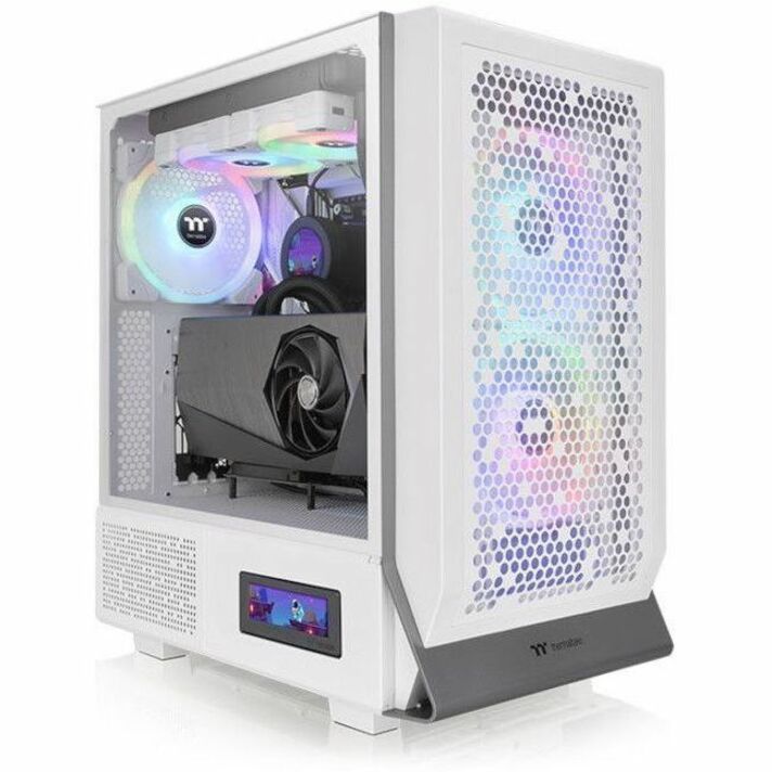 Thermaltake Ceres 300 TG ARGB Snow Mid Tower Chassis — CA-1Y2-00M6WN-00