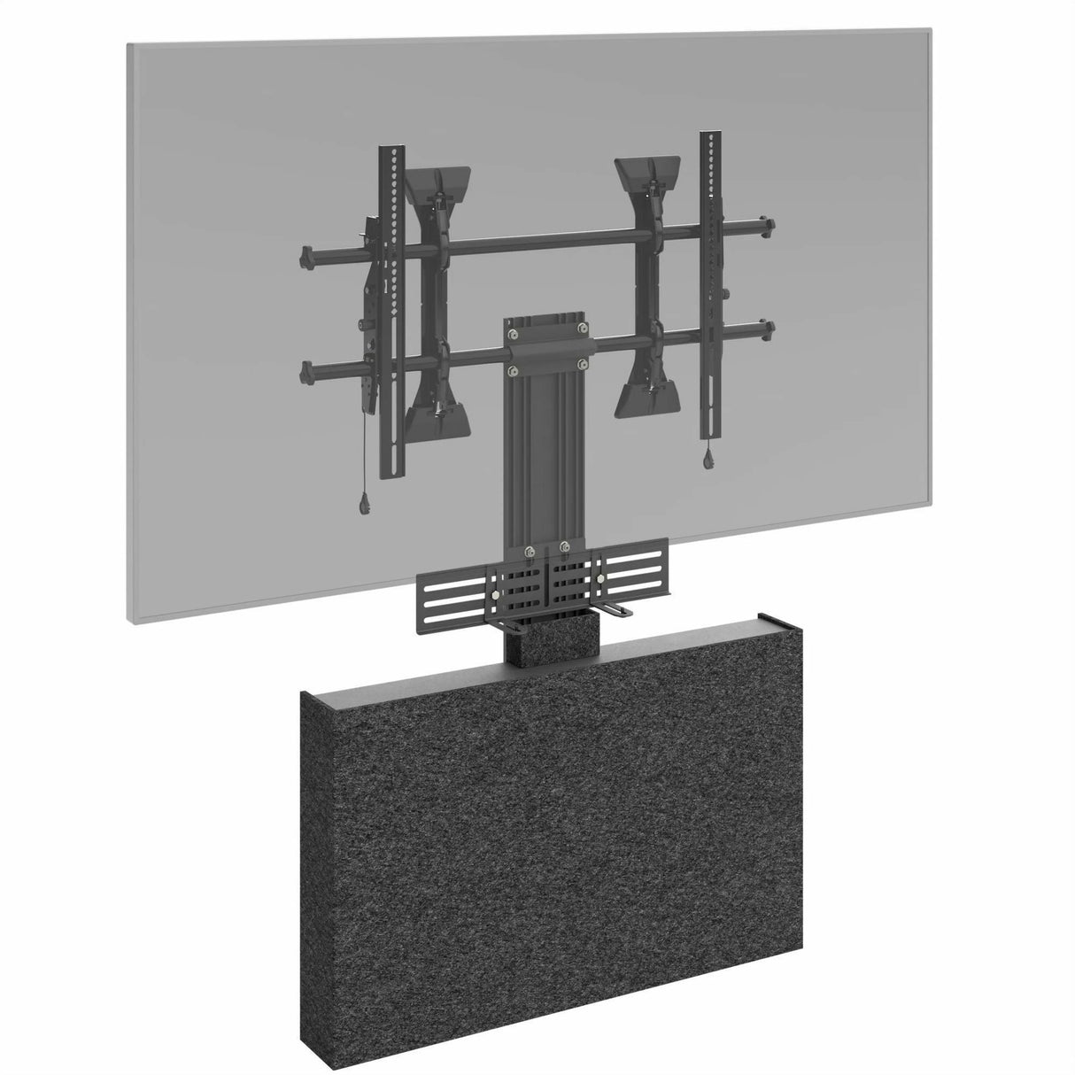 Chief Fusion Storage Cabinet - For Fusion Wall Mount - Black — FCASTC
