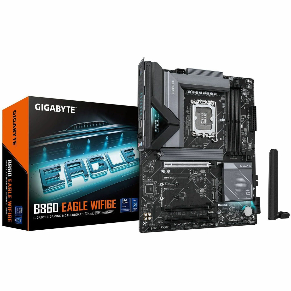 Gigabyte Ultra Durable B860 EAGLE WIFI6E Gaming Desktop Motherboard - Intel B860 Chipset - Socket LGA-1851 - ATX — B860 EAGLE WIFI6E