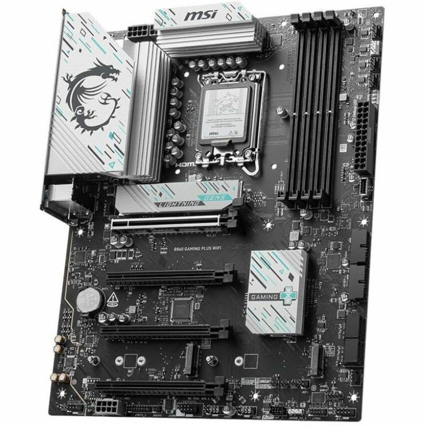 MSI B860 GAMING PLUS WIFI Gaming Desktop Motherboard - Intel B860 Chipset - Socket LGA-1851 - ATX — B860GPLUSWIFI