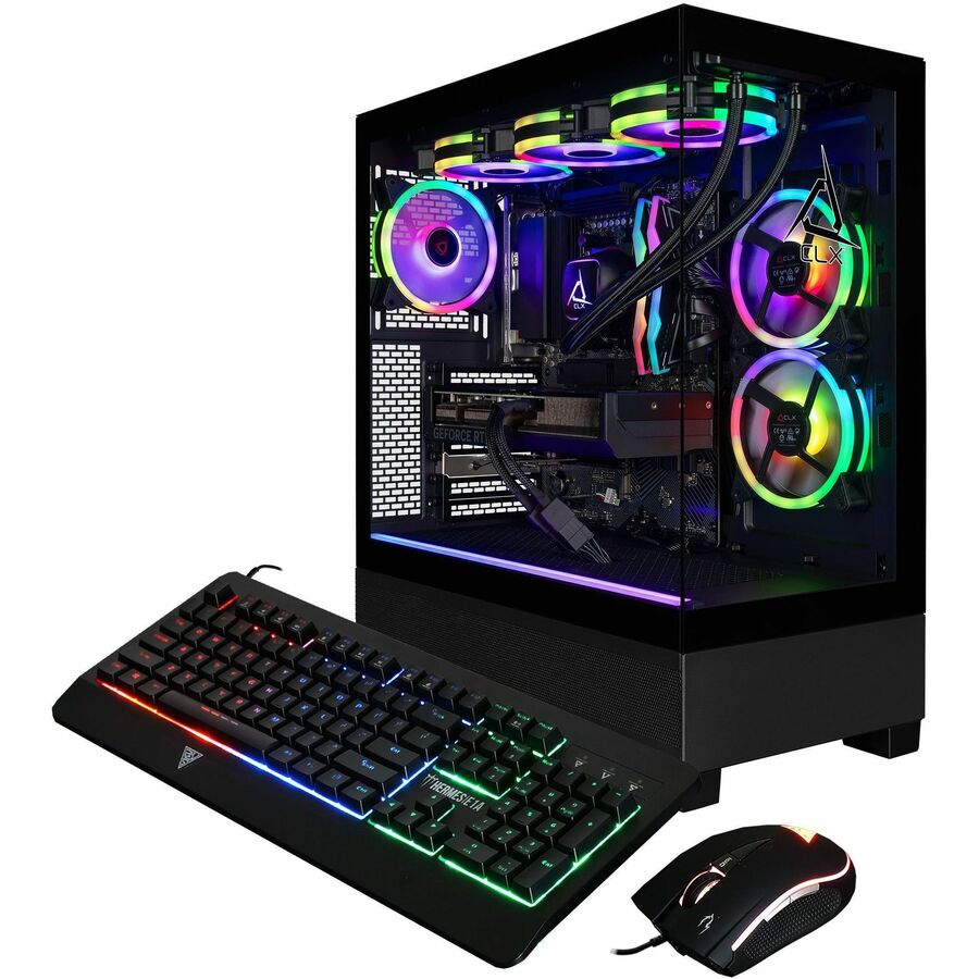 CLX SET Gaming Desktop Computer - AMD Ryzen 7 9800X3D - 32 GB - 2 TB SSD - Mid-tower - Black — TGMSETRTU5105BM
