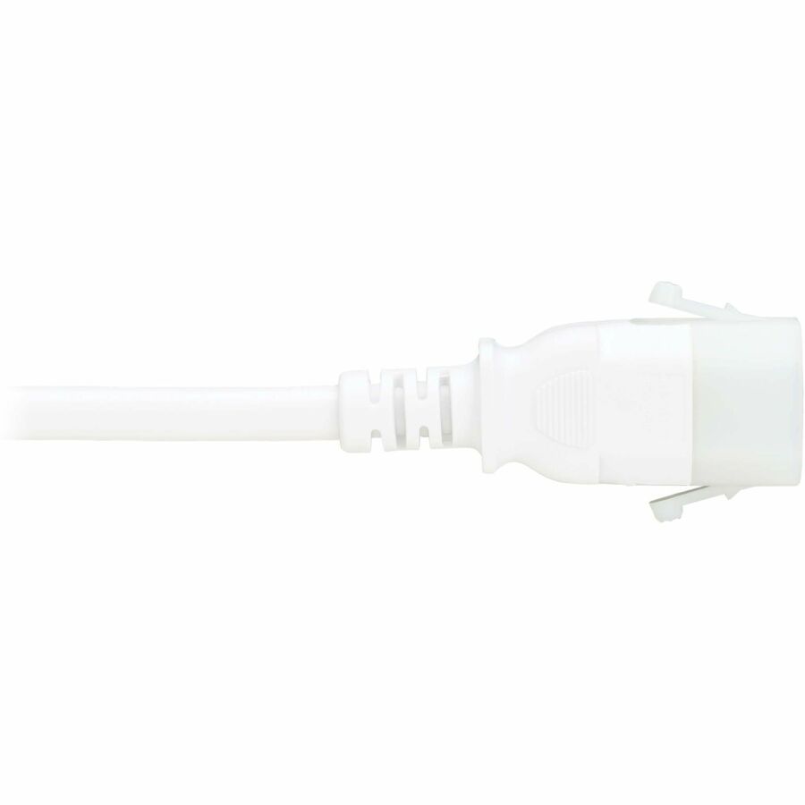 Eaton Tripp Lite Series PDU Power Cords, C13 to P-Lock C14 - Heavy-Duty, 15A, 250V, 14 AWG, 3 ft. (0.9 m), White, 6 Pack — P005-E03-AWH-6