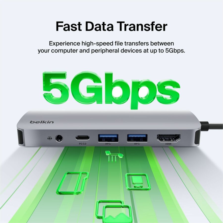 Belkin Connect USB-C 7-in-1 Multiport Hub Adapter — AVC009fqSGY-V2
