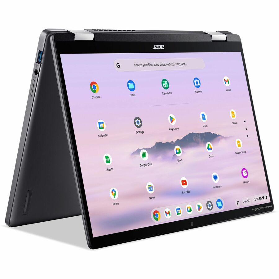 Acer Chromebook Plus Spin 714 CPE794-1N CPE794-1N-781F 14" Touchscreen Convertible 2 in 1 Chromebook - WUXGA - Intel Core Ultra 7 155U - 16 GB - 256 GB SSD - English (US) Keyboard - Iron — NX.JHLAA.002