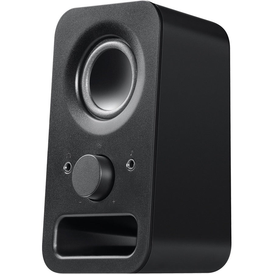 Logitech Multimedia Speakers Z150 with Clear Stereo Sound (Midnight Black, 3W RMS) — 980-000802
