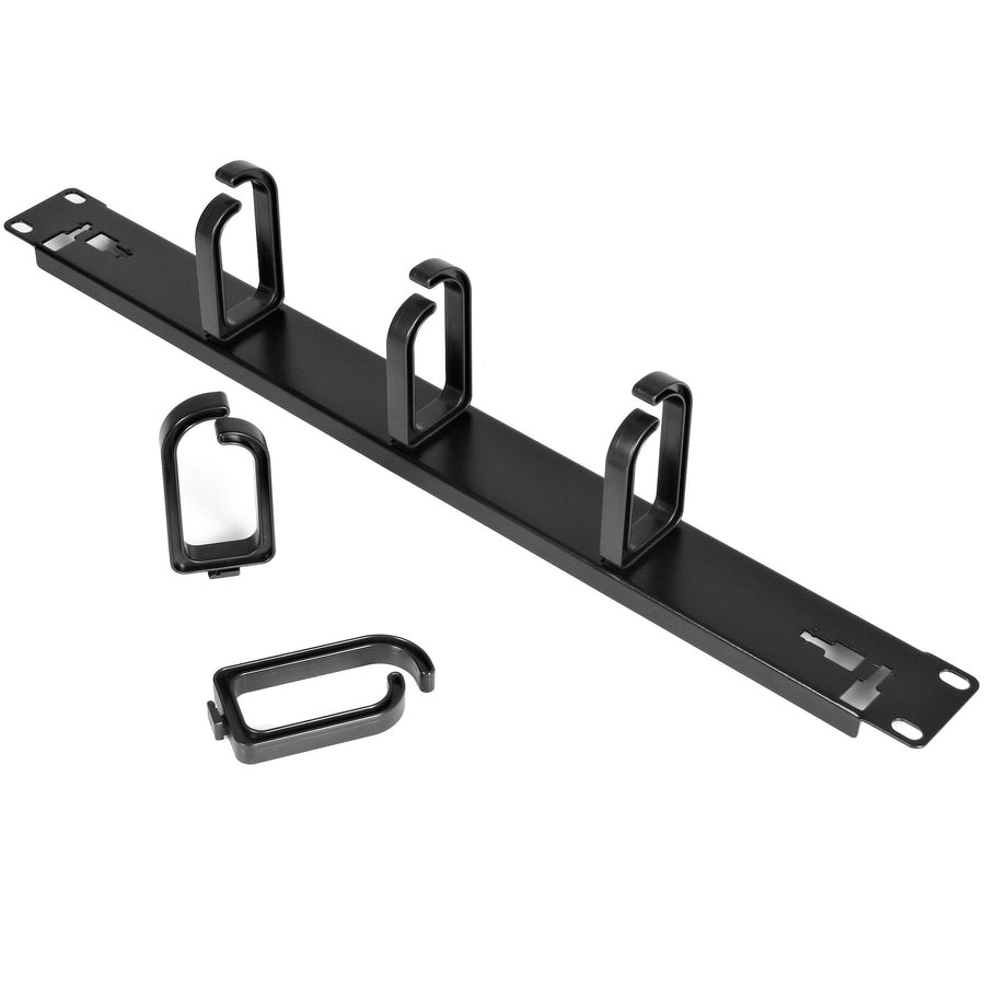 StarTech.com 1U 19in Metal Rackmount Cable Management Panel - Rack cable management kit - 1U — CABLMANAGER2