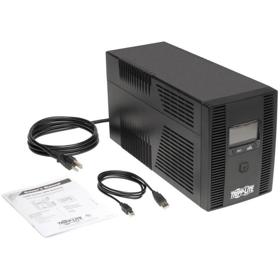 Eaton Tripp Lite Series SmartPro 1500VA 900W 120V Line-Interactive Sine Wave UPS - 10 Outlets, LCD, USB, Tower — SMART1500LCDT