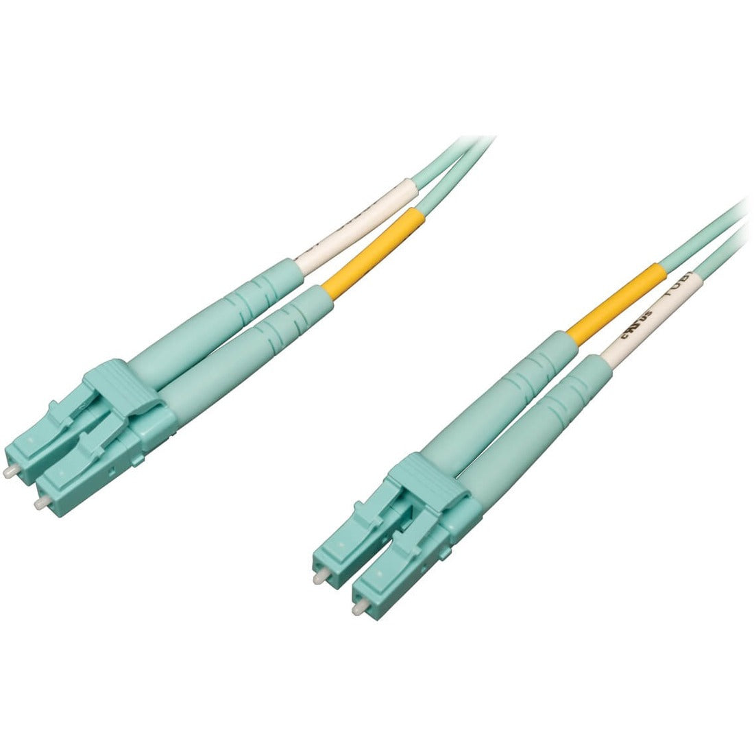 Eaton Tripp Lite Series 10Gb/40Gb/100Gb Duplex Multimode 50/125 OM4 LSZH Fiber Patch Cable (LC/LC), Aqua, 1M (3.3 ft.) — N820-01M-OM4