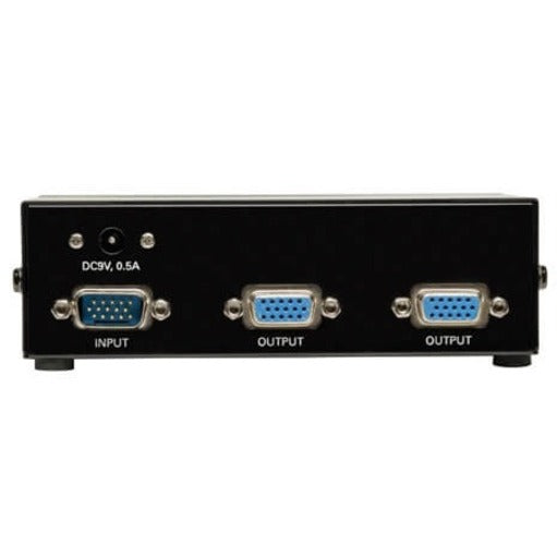 Eaton Tripp Lite Series 2-Port VGA/SVGA Video Splitter with Signal Booster, High Resolution Video, 350MHz, (HD15 M/2xF) — B114-002-R