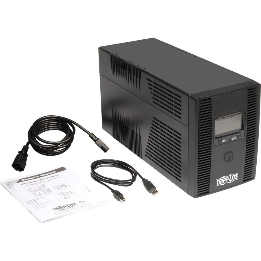 Eaton Tripp Lite Series SmartPro 230V 1.5kVA 900W Line-Interactive UPS, Tower, LCD, USB, 8 Outlets — SMX1500LCDT