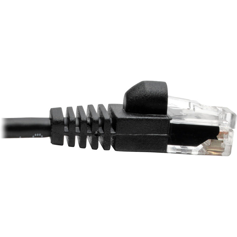 Eaton Tripp Lite Series Cat6a 10G Snagless Molded Slim UTP Ethernet Cable (RJ45 M/M), Black, 6 ft. (1.83 m) — N261-S06-BK
