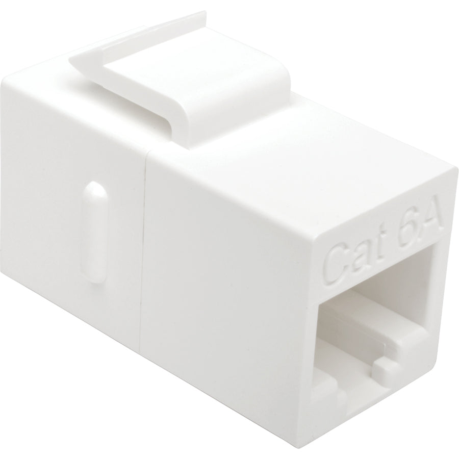 Eaton Tripp Lite Series Cat6a Straight-Through Modular In-Line Snap-In Coupler, (RJ45 F/F), TAA — N235-001-6A