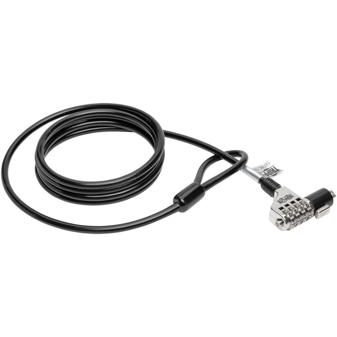 Eaton Tripp Lite Series Security Lock for Laptops and Peripherals, 4-Digit Combination, 6 ft. (1.83 m) Cable — SEC6C