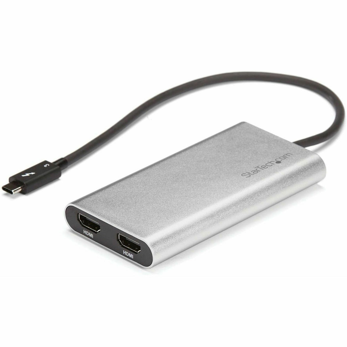 StarTech.com Thunderbolt 3 to Dual HDMI 2.0 Adapter - 4K 60Hz Dual Monitor TB3 HDMI Video Adapter - Thunderbolt 3 Certified -Mac & Windows — TB32HD24K60