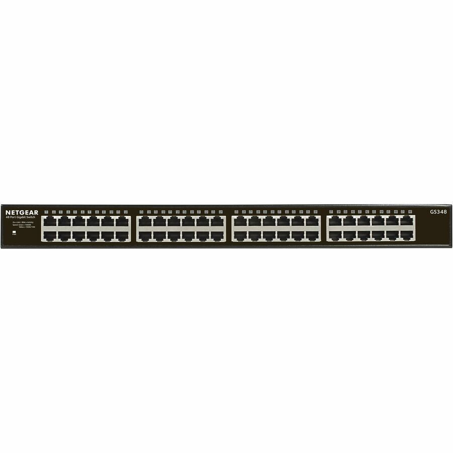 Netgear 48-port Gigabit Ethernet Rackmount Unmanaged Switch (GS348) — GS348-100NAS