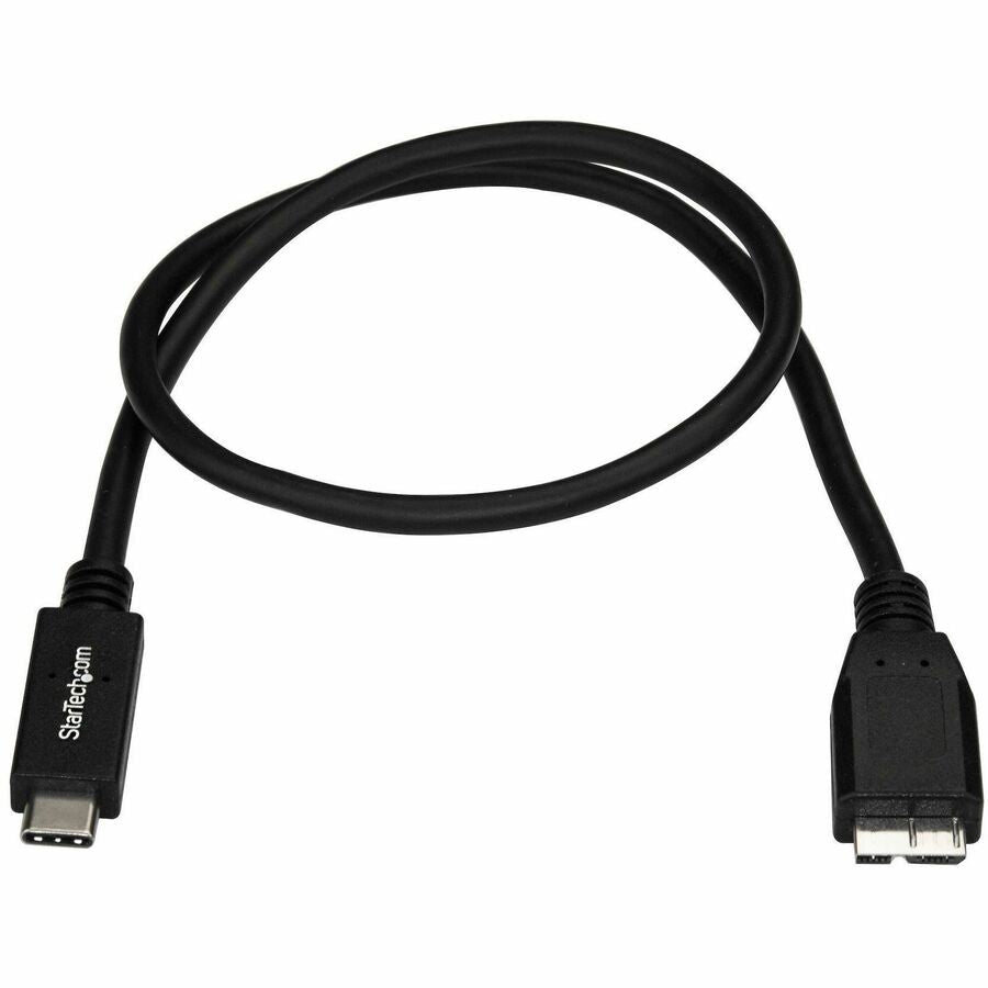 StarTech.com 0.5m USB C to Micro USB Cable - M/M - USB 3.1 Cable (10Gbps) - USB 3.1 Type C to Micro USB Type B Cable — USB31CUB50CM