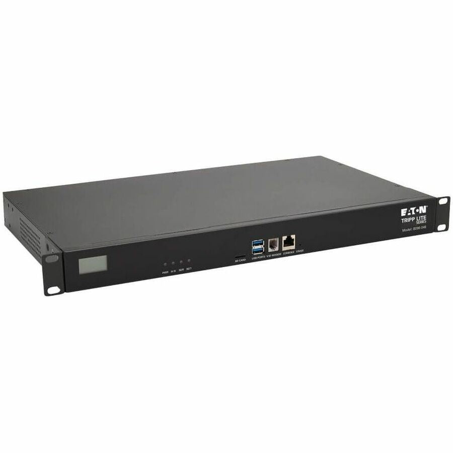 Eaton Tripp Lite Series 48-Port Console Server, USB Ports (2) - Dual GbE NIC, 16 Gb Flash, SD Card, Desktop/1U Rack, TAA — B098-048