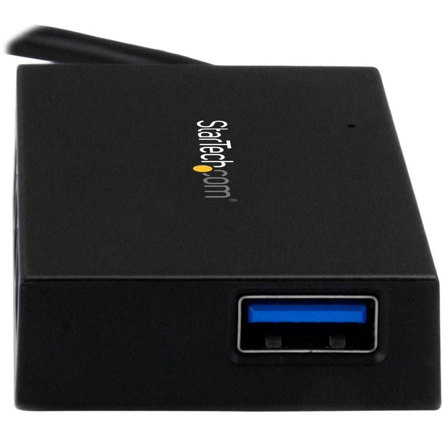 StarTech.com 4 Port USB C Hub - USB-C to 4x USB-A (USB 3.0/3.2 Gen 1 SuperSpeed 5Gbps) - USB Bus or Self Powered - BC 1.2 Charging Hub — HB30C4AFS
