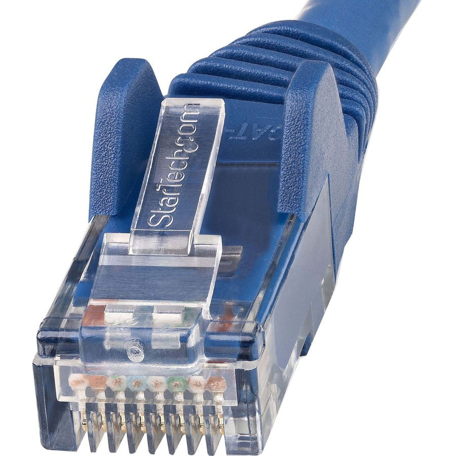 StarTech.com 30ft (9m) CAT6 Ethernet Cable, LSZH (Low Smoke Zero Halogen) 10 GbE Snagless 100W PoE UTP RJ45 Blue Network Patch Cord, ETL — N6LPATCH30BL