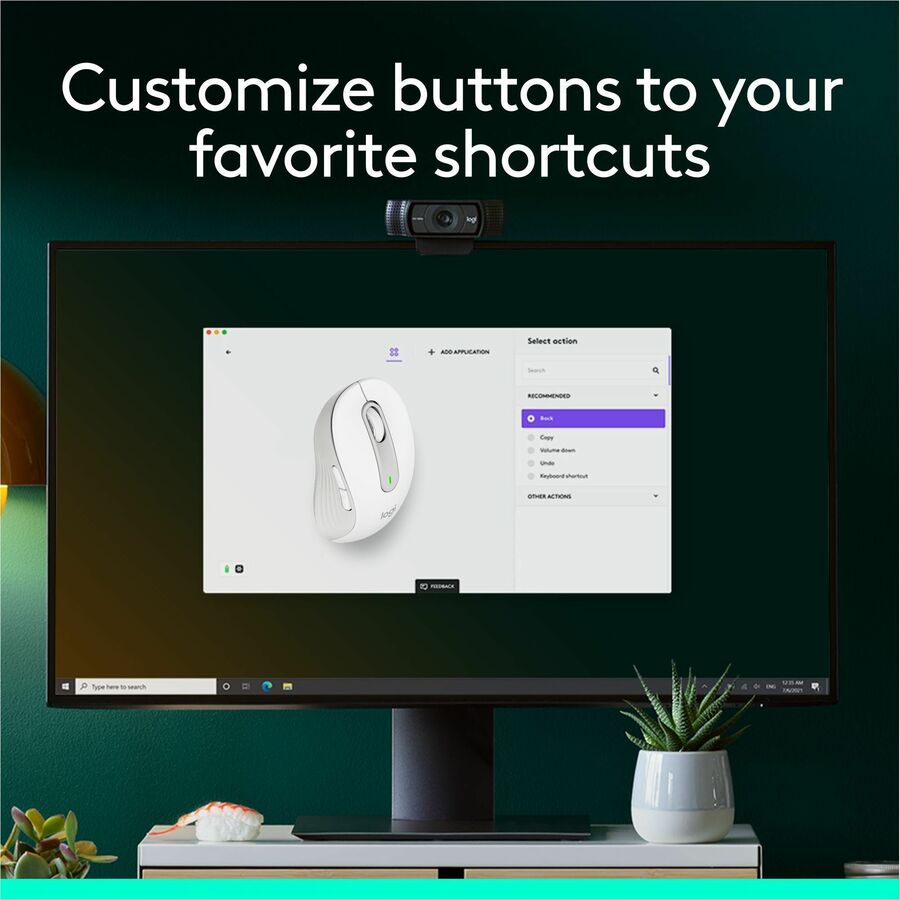 Logitech Signature M650 Wireless Mouse - For Small to Medium Sized Hands, 2-Year Battery, Silent Clicks, Off-white — 910-006252