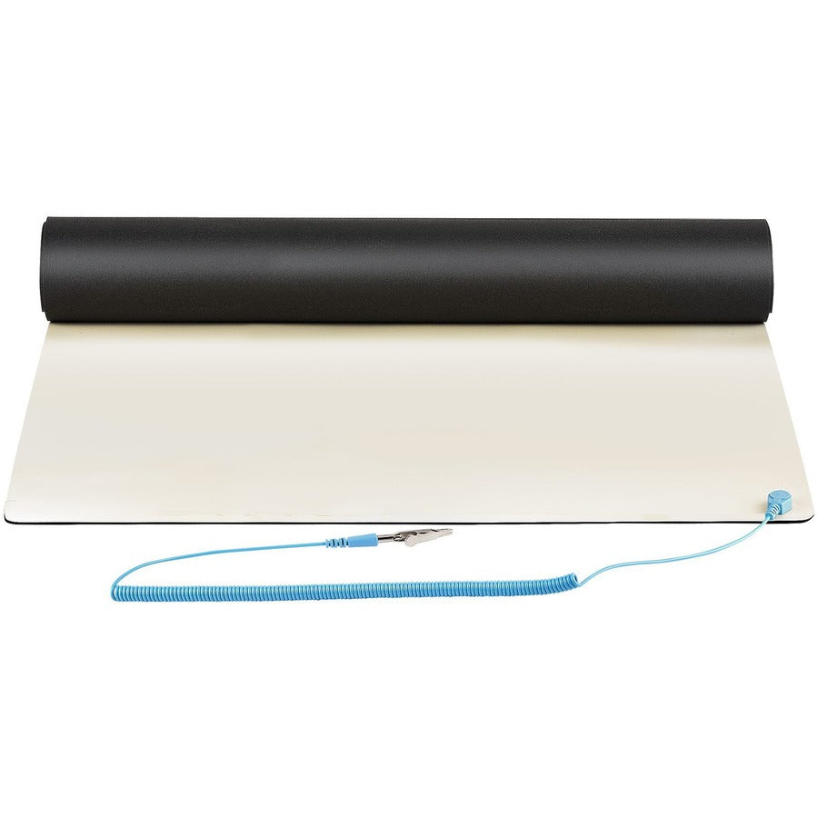 StarTech.com 11x18in Anti Static Mat, ESD Mat for Electronics Repair on Tables or Desks, Flexible Work Pad, Detachable Grounding Wire — SM-ANTI-STATIC-MAT