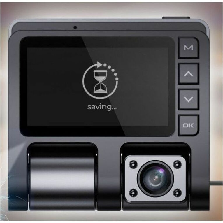 GekoGear Front/Rear Dashcam With Display — Orbit-D110