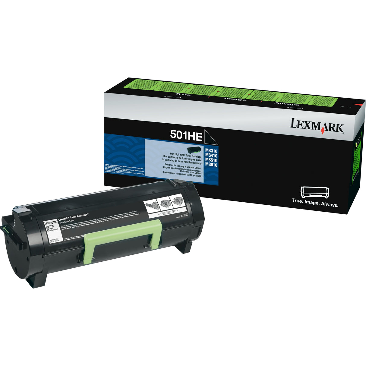 Lexmark Unison Original High Yield Laser Toner Cartridge - Return Program - Black Pack — 50F1H0E