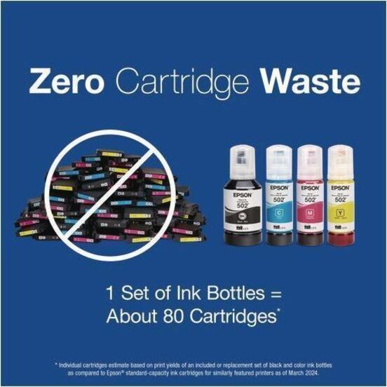 Epson Claria 502 Original Ultra High Yield Inkjet Ink Cartridge - CMYK, Black - 4 Pack — T502120-BCS