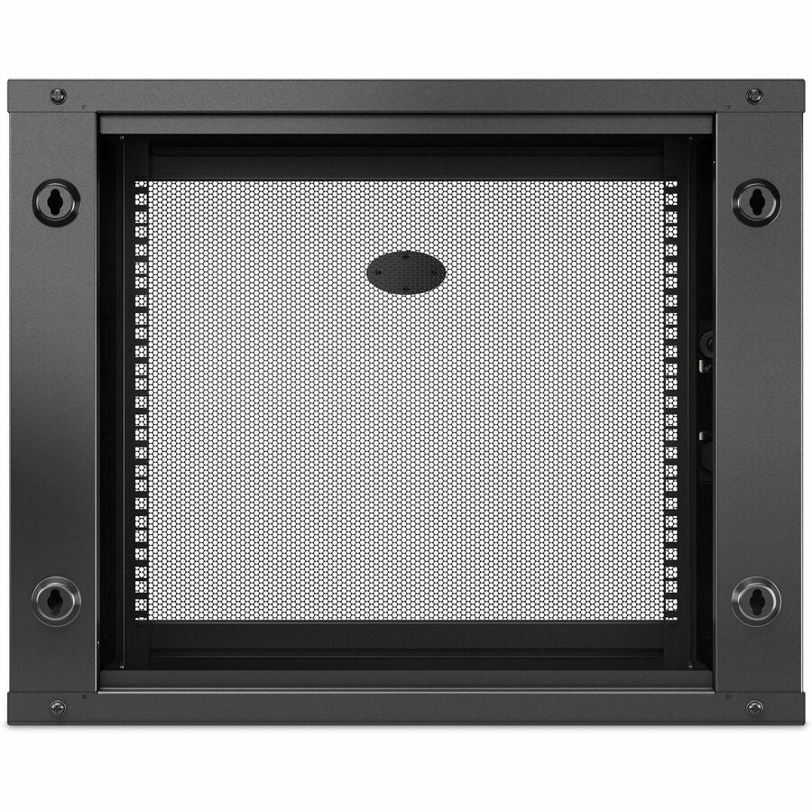 APC NetShelter 9U Wallmount Rack Enclosure Cabinet Single Hinged Switch Depth — AR109SH4